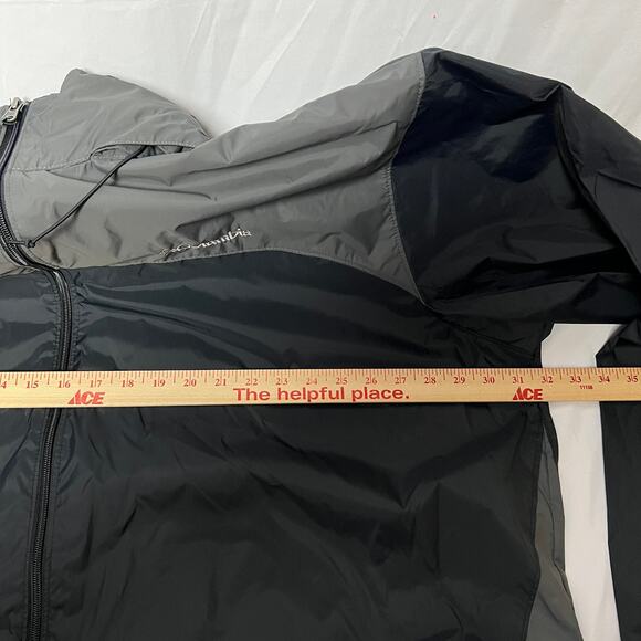 Columbia Men’s 3XLT Hooded Rain Wind Shell Jacket Outdoorcore Gorpcore Utility - Picture 11 of 12
